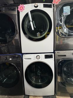 LG ThinQ washer and dryer (stackable)