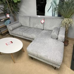 Hazela Charcoal Sectional Sofa