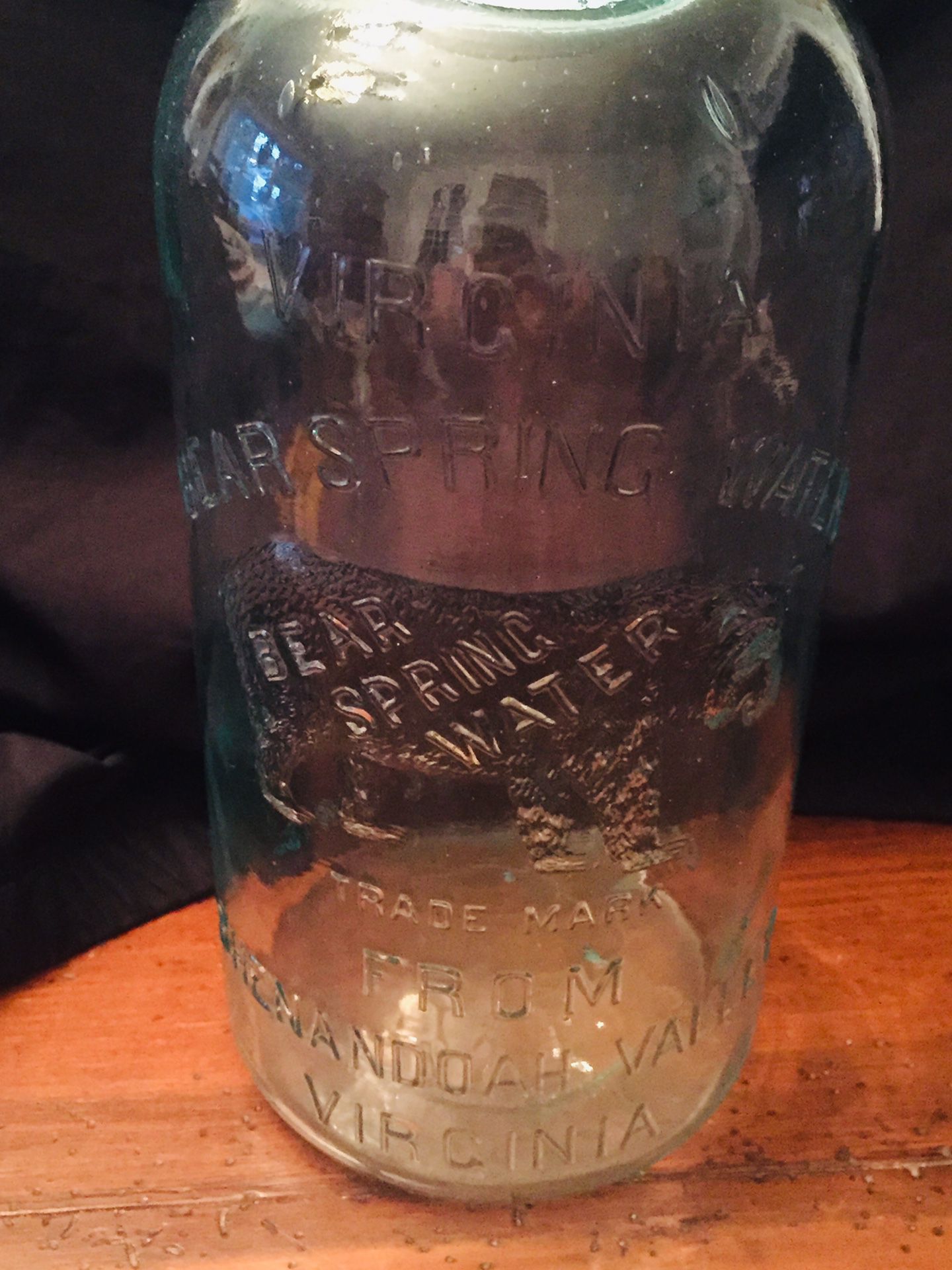 Antique VIRGINIA BEAR SPRING WATER Bottle