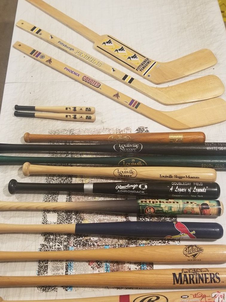 Mini Baseball Bats &hockey Sticks