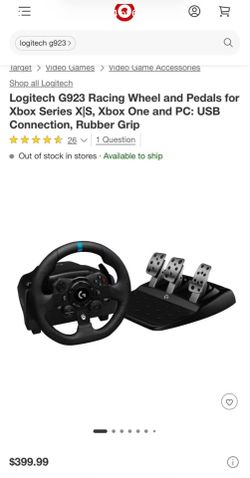 Logitech g923 True force Racing wheel