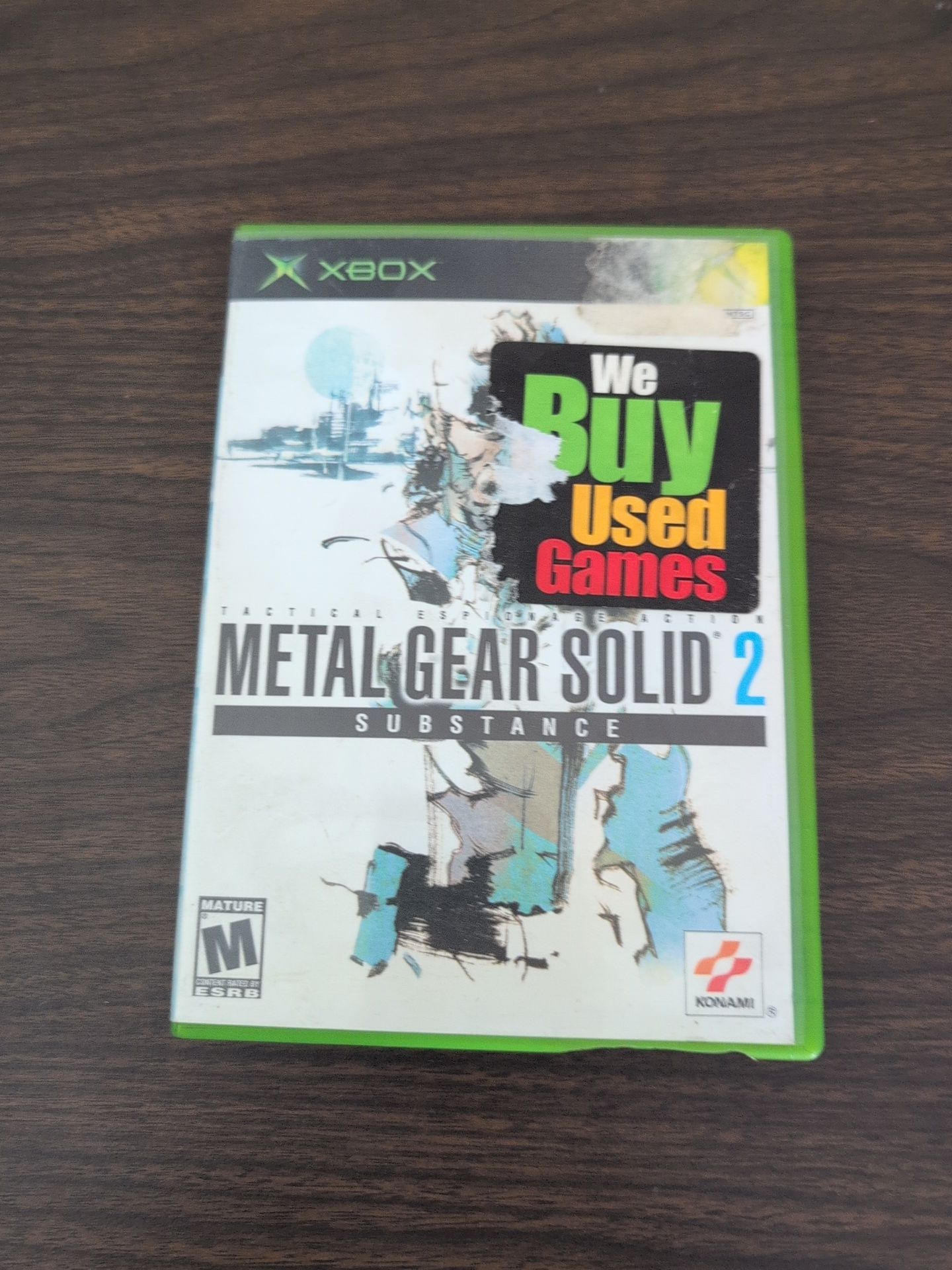 Xbox Original Metal Gear Solid 2 Substance