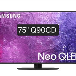 SAMSUNG 75" INCH NEO QLED 4K SMART TV Q90CD ACCESSORIES INCLUDED 