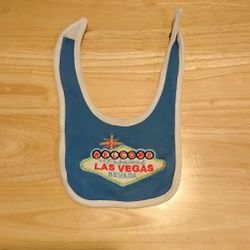 LAS VEGAS BLUE BABY BIB