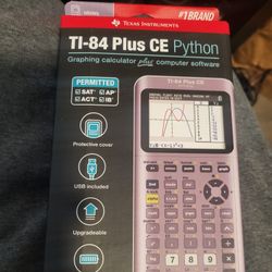 TI-84 Plus CE Python (Plus Software) Graphing Calculator 