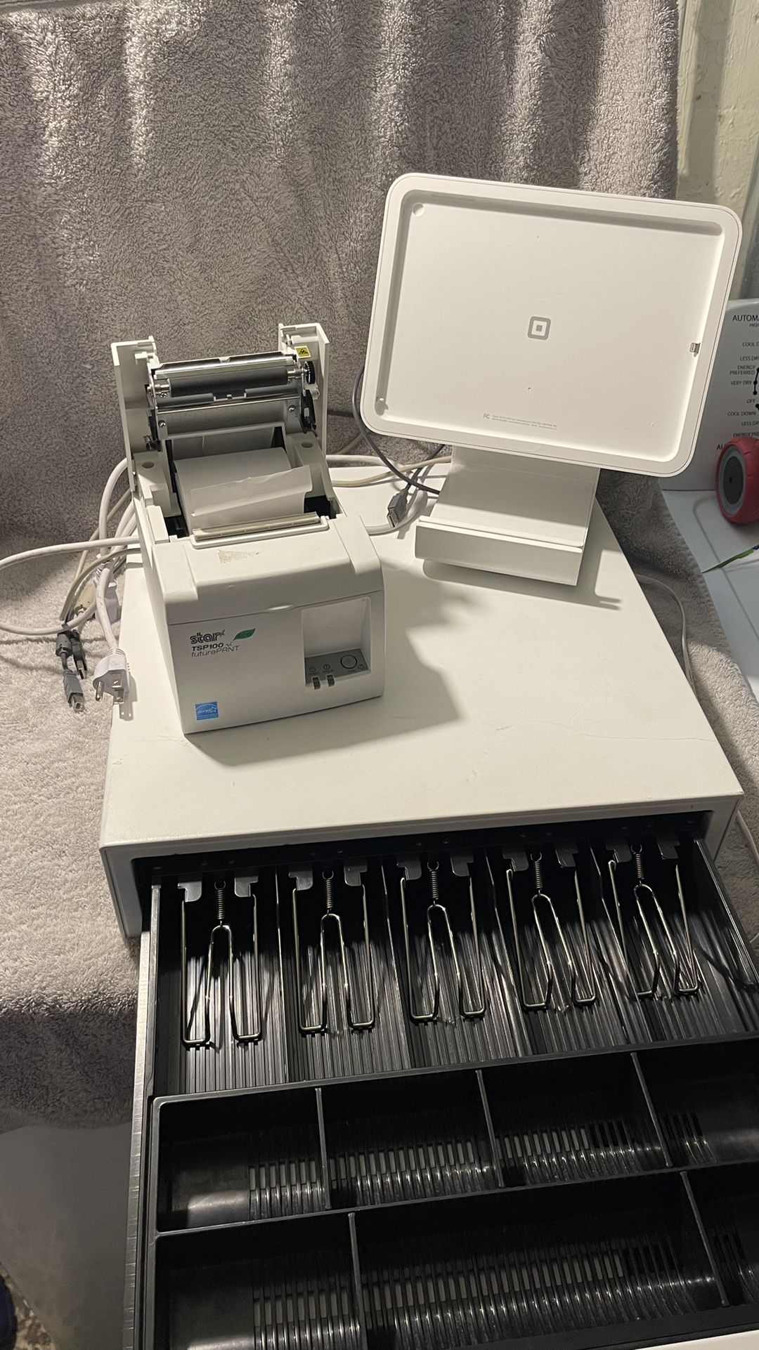 Square Console, Printer And Register