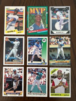 9 Card Ken Griffey Jr. Trading Card Lot