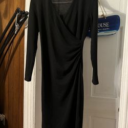 Long Sleeve Little Black Dress Size S 