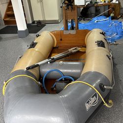 Achilles 8’ Raft with 3.5 mercury outboard