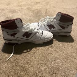 Burgundy white gray New balance 650 11 .5