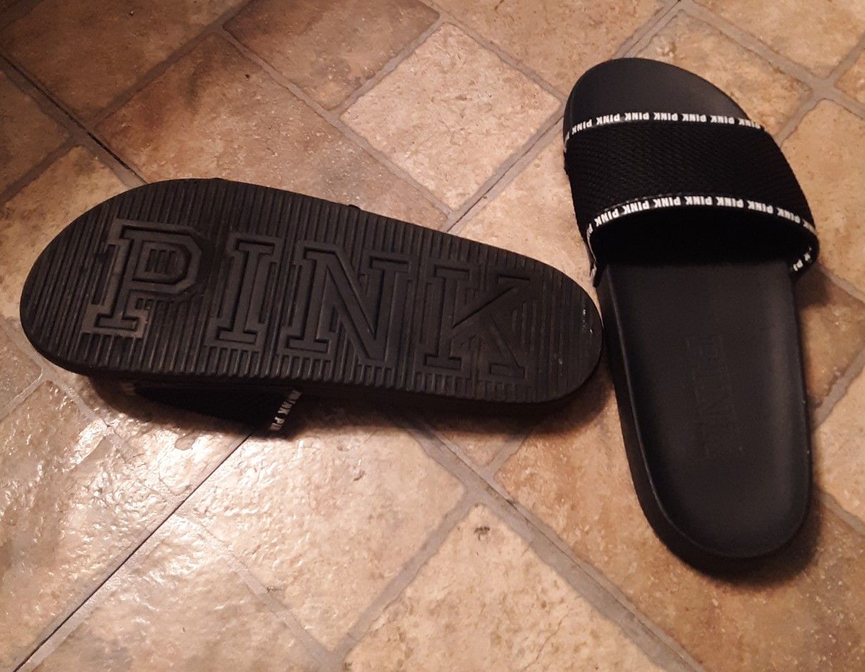 Victoria's Secret pink slides