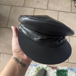 Black Biker Cap By Lack Of Color