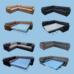 Brand NEW SECTIONAL COUCHES Sofas CHAISE WITH SLEEPER 