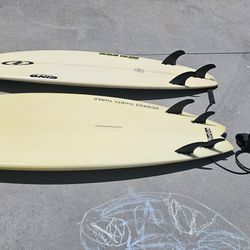 2 Short Board Surfboards