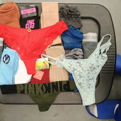 Dress Socks Tube Socks The Men Free Pairs Of Women's G-string Panties And Five Pairs Of Children's Socks Two Pairs Of Men's Brief Boxers