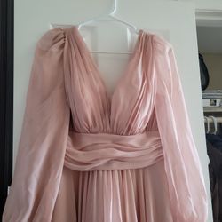 Formal Blush Dress (Pink)