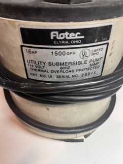 Flotec submersible pump