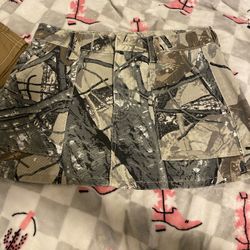 Camo Mini Skirt Size 26