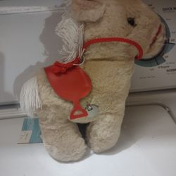 Vintage Eden Toys Plush Horse Wind Up Musicsl