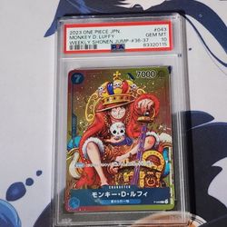 One Piece Monkey.d.luffy Shonen Jump Promo PSA 10
