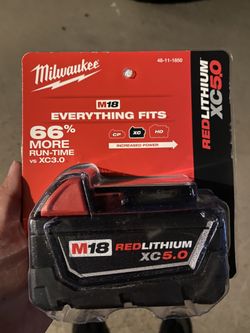 Milwaukee M18 XC 5.0 Battery Sealed