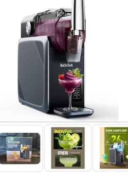NEW Slushie Machine, No Ice Needed, S1.2 INOVIVA Slushy Machine (2 available)