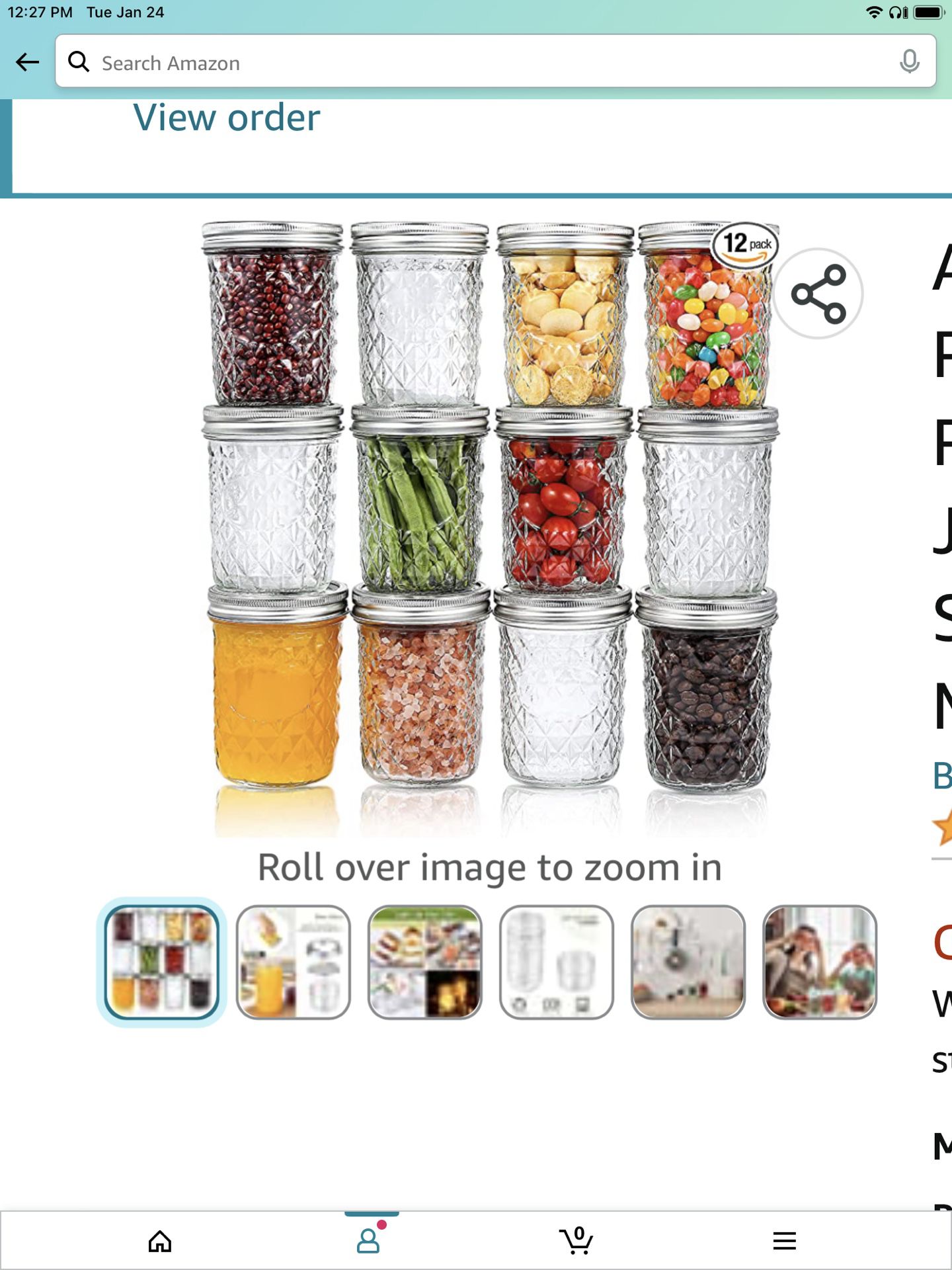 Aitsite 16 OZ Mason Jars, 12 Piece Canning Jar Set With Regular Lids, Ideal for Jelly, Jam, Honey, Wedding Favors, Shower Favors, Baby Foods, DIY Magn