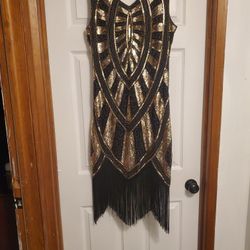Black And Gold Dress