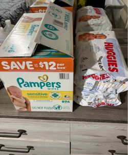 Wipes and size 1 diapers