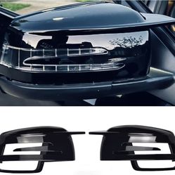 Gloss Black Mirror Covers For Mercedes Benz 
