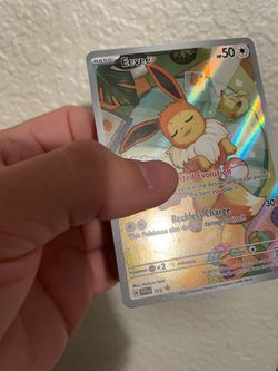 Eevee Illustration Rare Pokémon Card SVP 173 with original sleeve