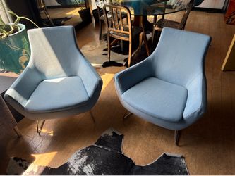 Blue Lounge Chair by Soho Concept (Pair)