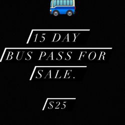 15- Day Bus Pass