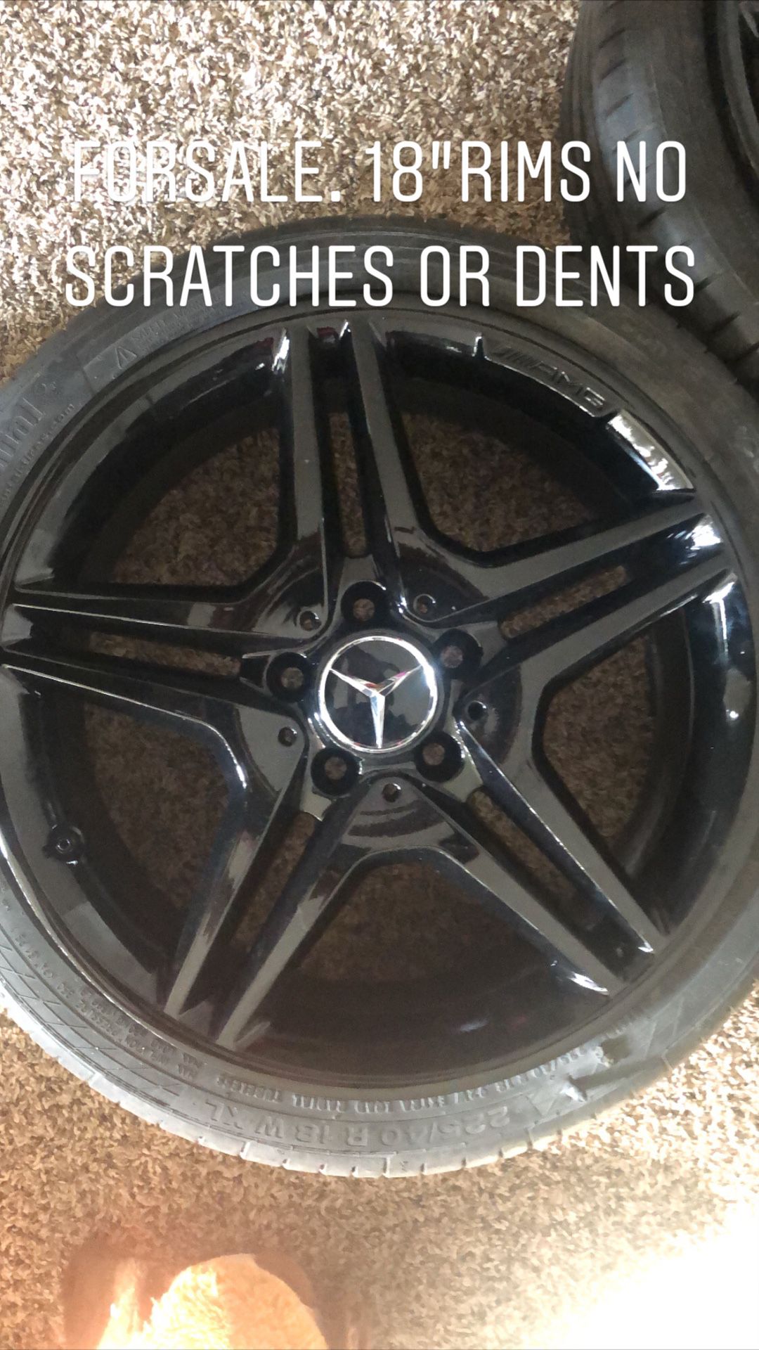 Mercedes 18” wheels. 4 Rims total