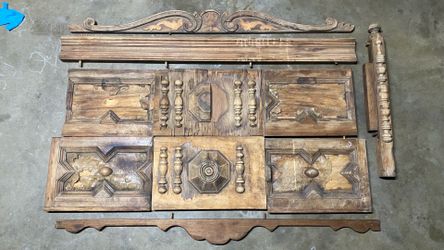 Antique headboard