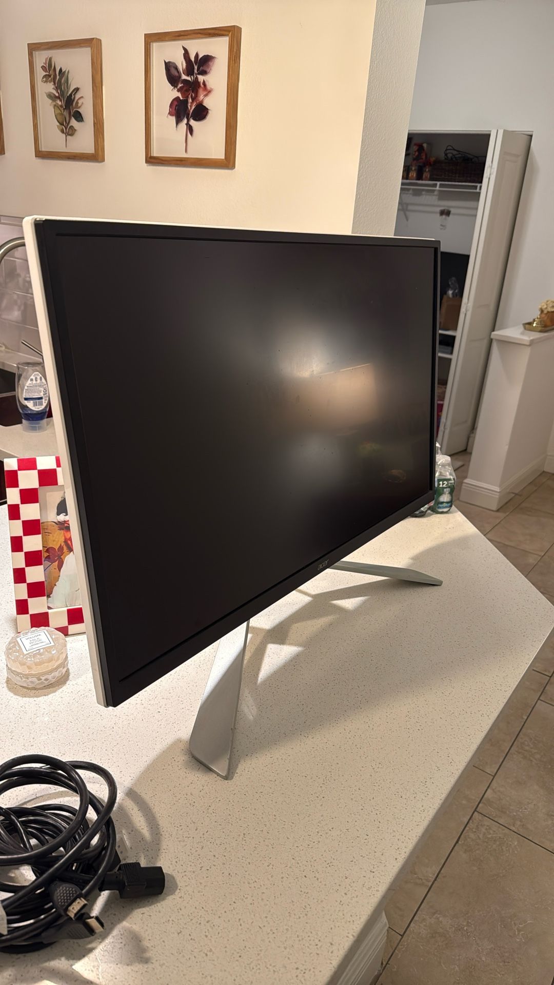 Acer ET322QK 32 4K HDR UHD VA 4ms FreeSync Premium White Monitor