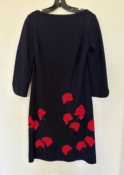 Tory Burch Dress Large Black & Red
