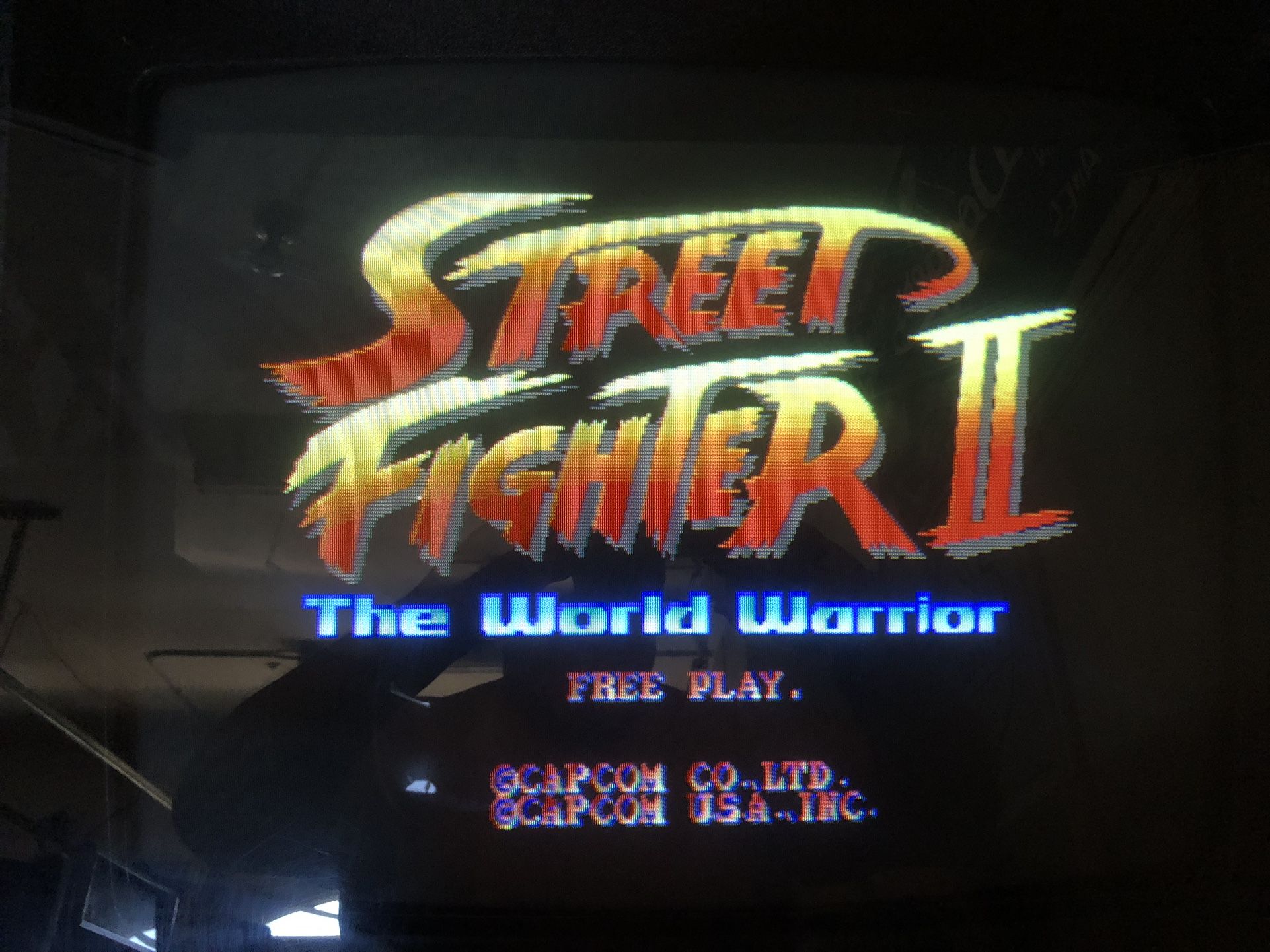 Street Fighter 2 arcade board