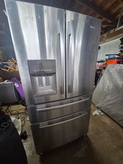 Whirlpool stainless steel refrigerator