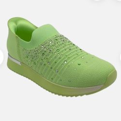 Kenneth Cole Reaction Rhinestone Lime EZ-ON Sneaker