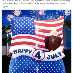 6 Foot 4th Of July Inflatable 