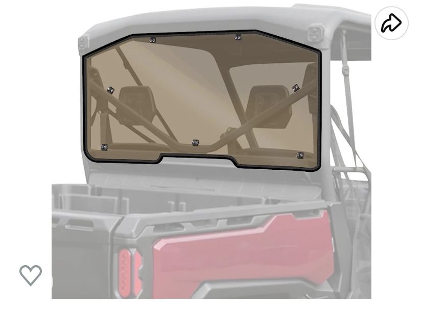 Defender Rear Windshield StarKnightMT UV-Proof Back Window