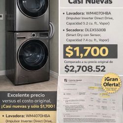 LG washer and dryer