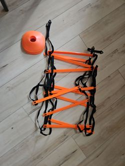 Training ladder and cones