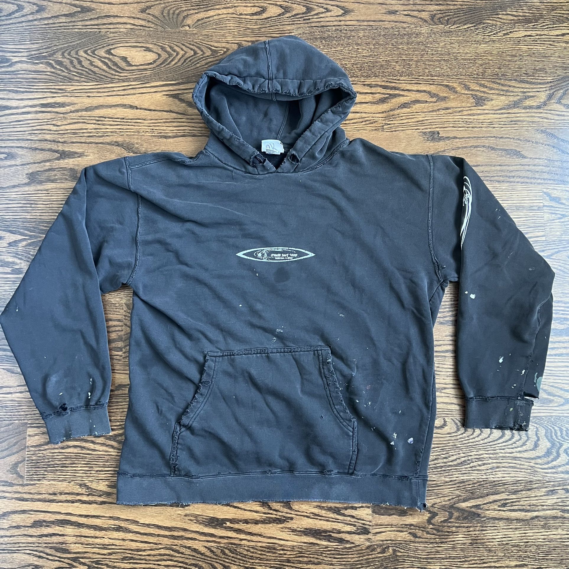 Pull O’Neill Santa Cruz – Hoodie Homme Noir, Look Grunge Et Usé, Taille M