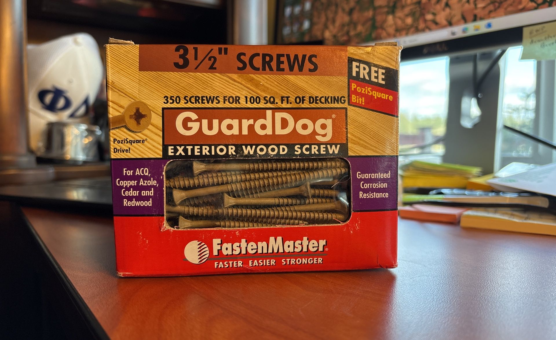 $30 Per Box, FastenMaster GuardDog Exterior Wood Screw 3.5” 350 Pieces