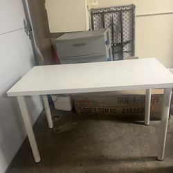 White IKEA Desk Table