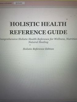 Digital holistic health reference guide