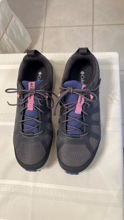 Columbia Waterproof  Trail Sneakers  Grayish  Blue Women’s Size 12m