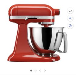 Coral Color Kitchen Aid mixer 
